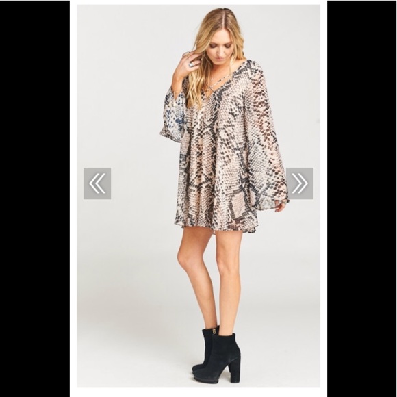 Joni Flow Dress in “Boho Blue Bouquet” - Picture 2 of 5